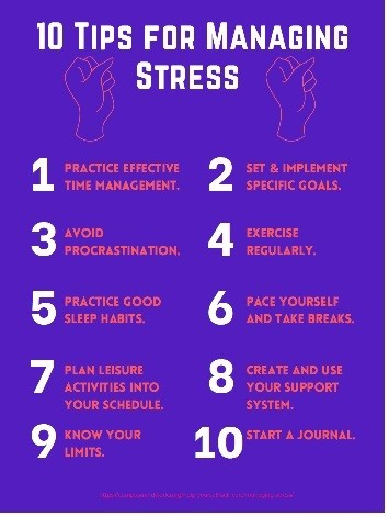10 tips for managing stress